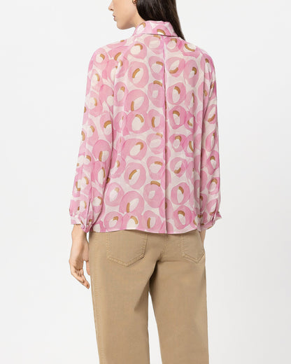 Retro Print Shirt - Retro Print Pink