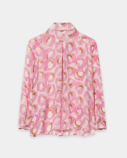 Retro Print Shirt - Retro Print Pink