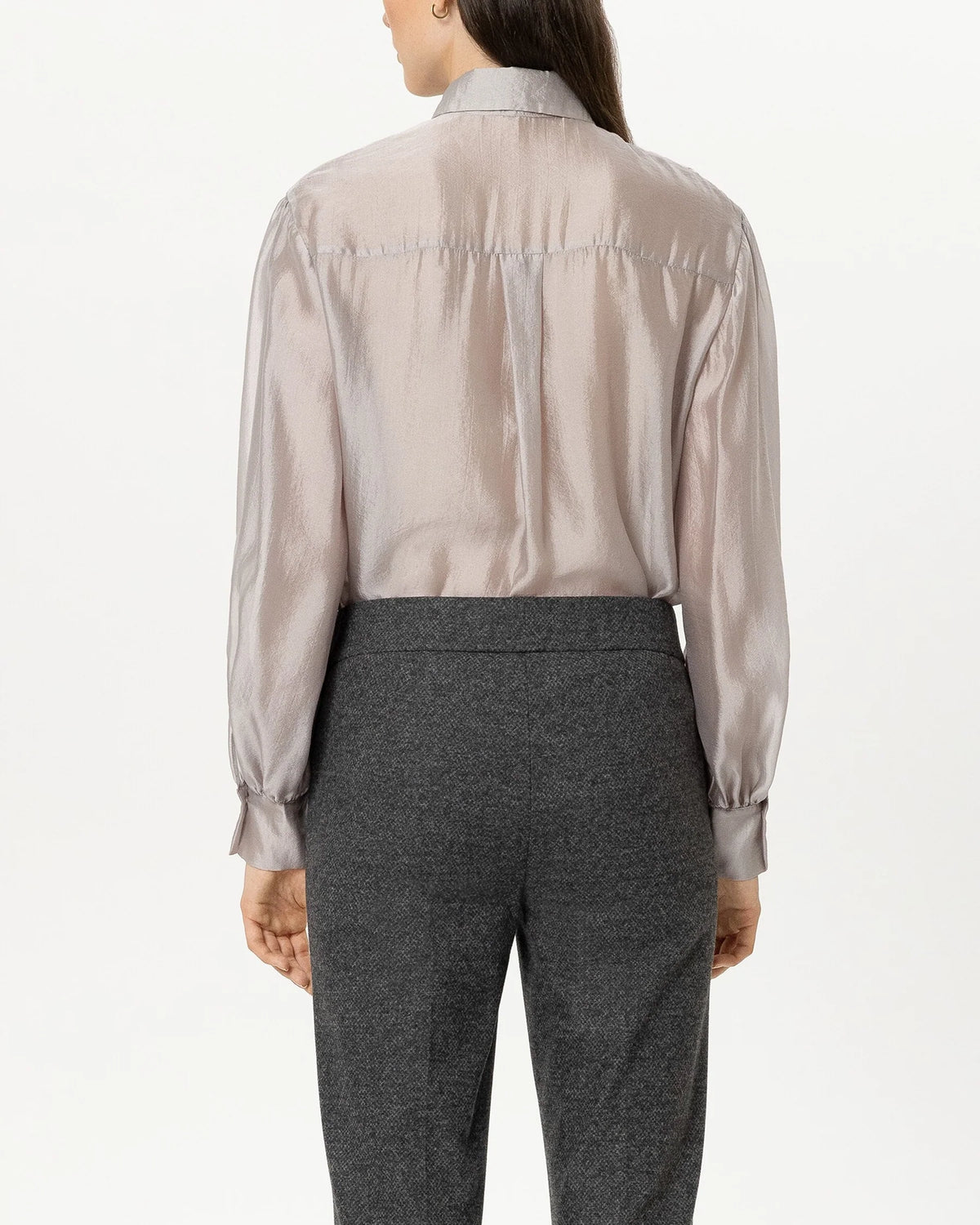 Semi Transparent Blouse - Pearl