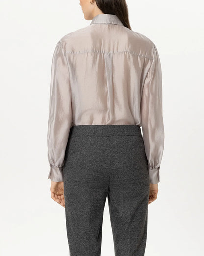 Semi Transparent Blouse - Pearl