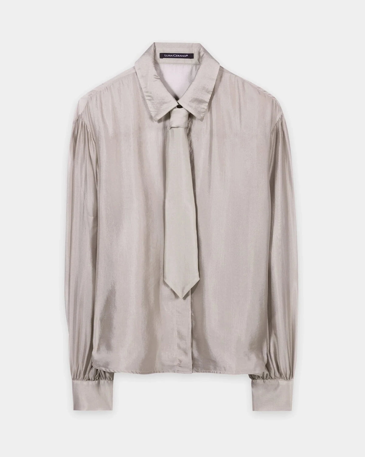 Semi Transparent Blouse - Pearl