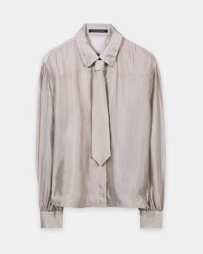 Semi Transparent Blouse - Pearl