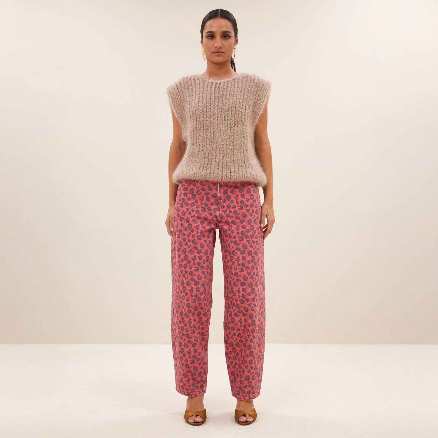 Cheetah Jean - Red
