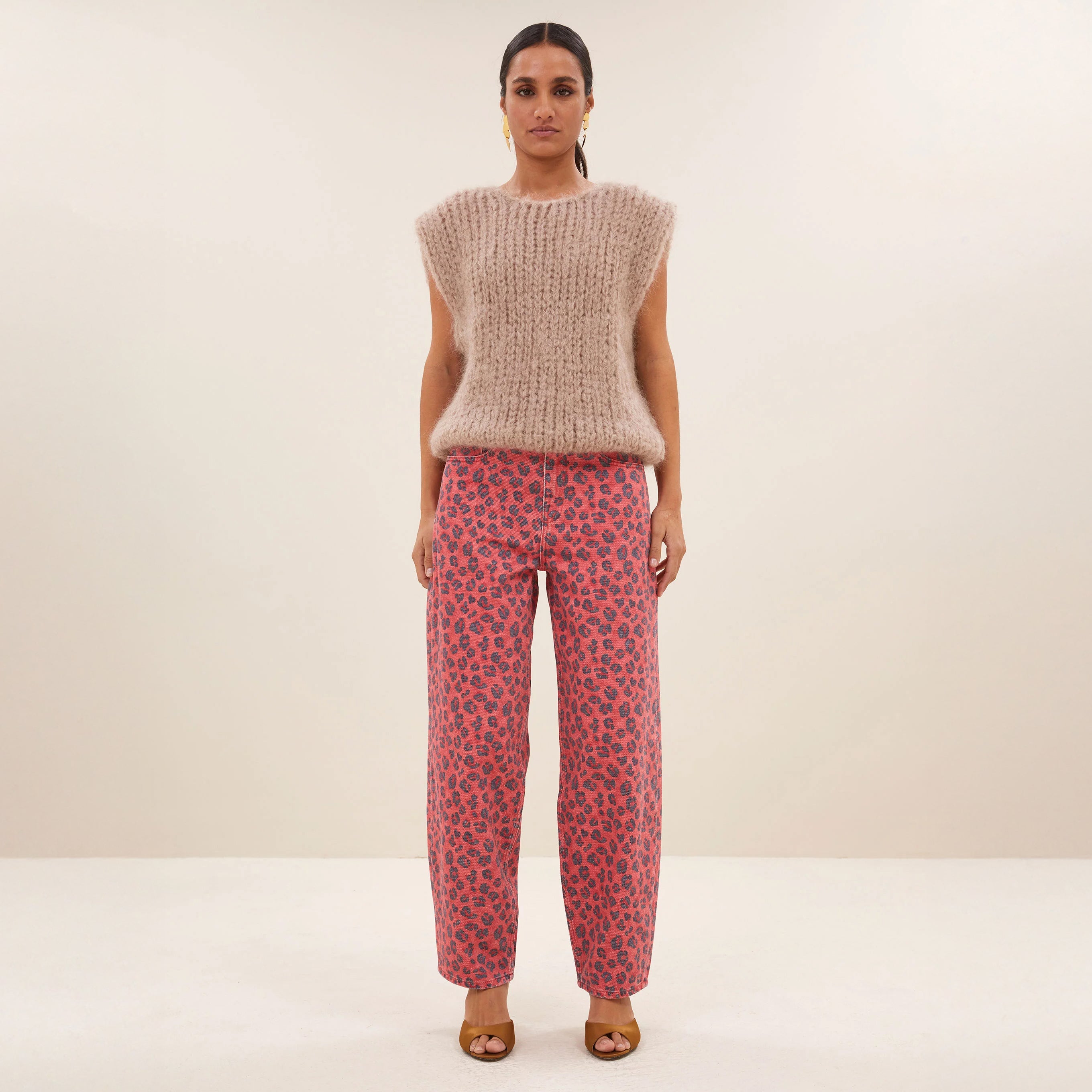 Cheetah Jean - Red