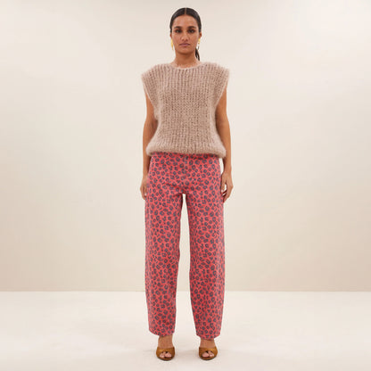 Cheetah Jean - Red