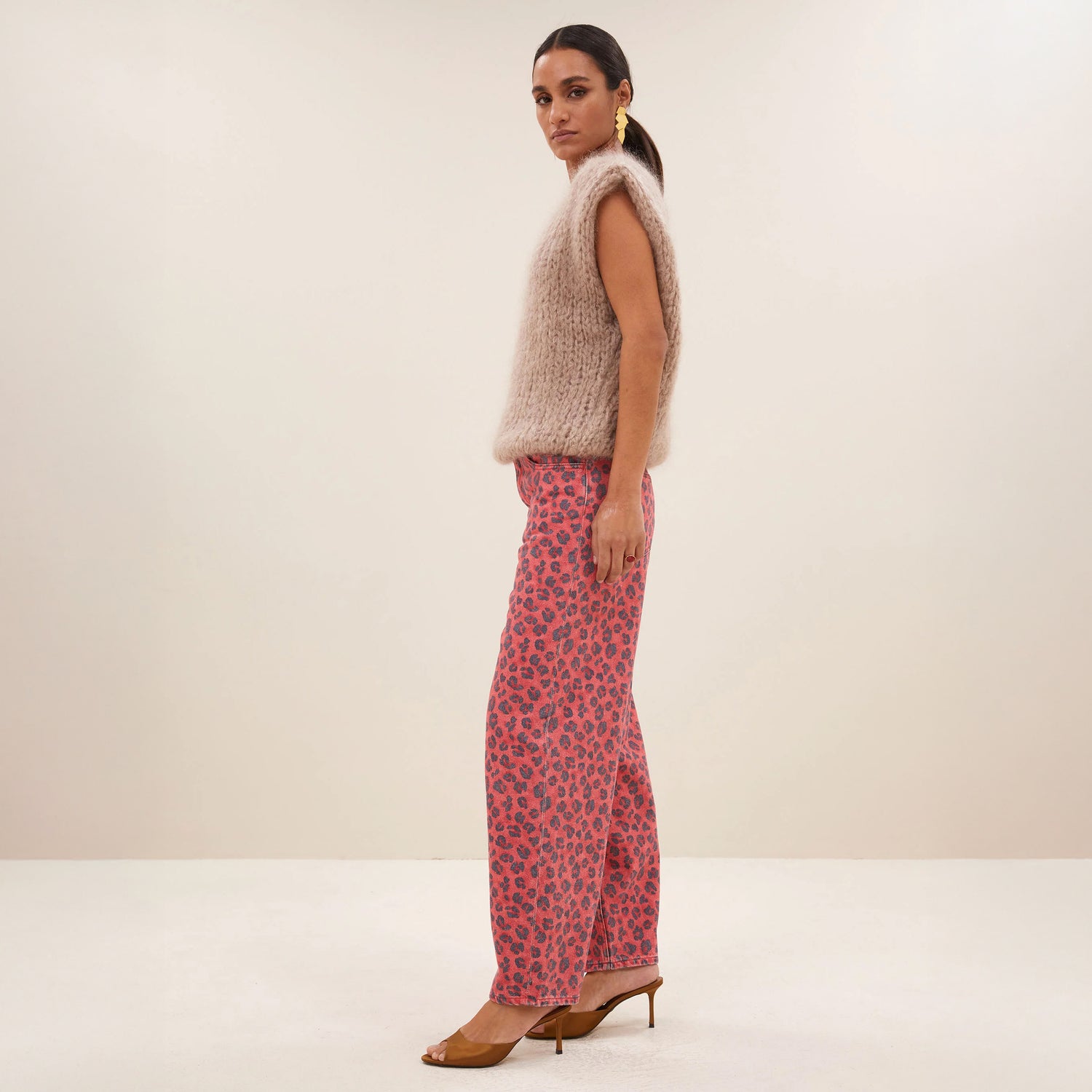 Cheetah Jean - Red
