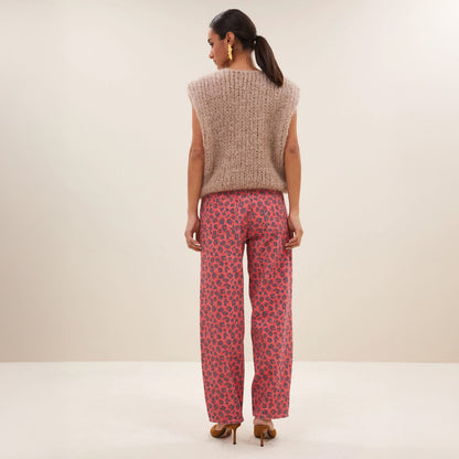 Cheetah Jean - Red