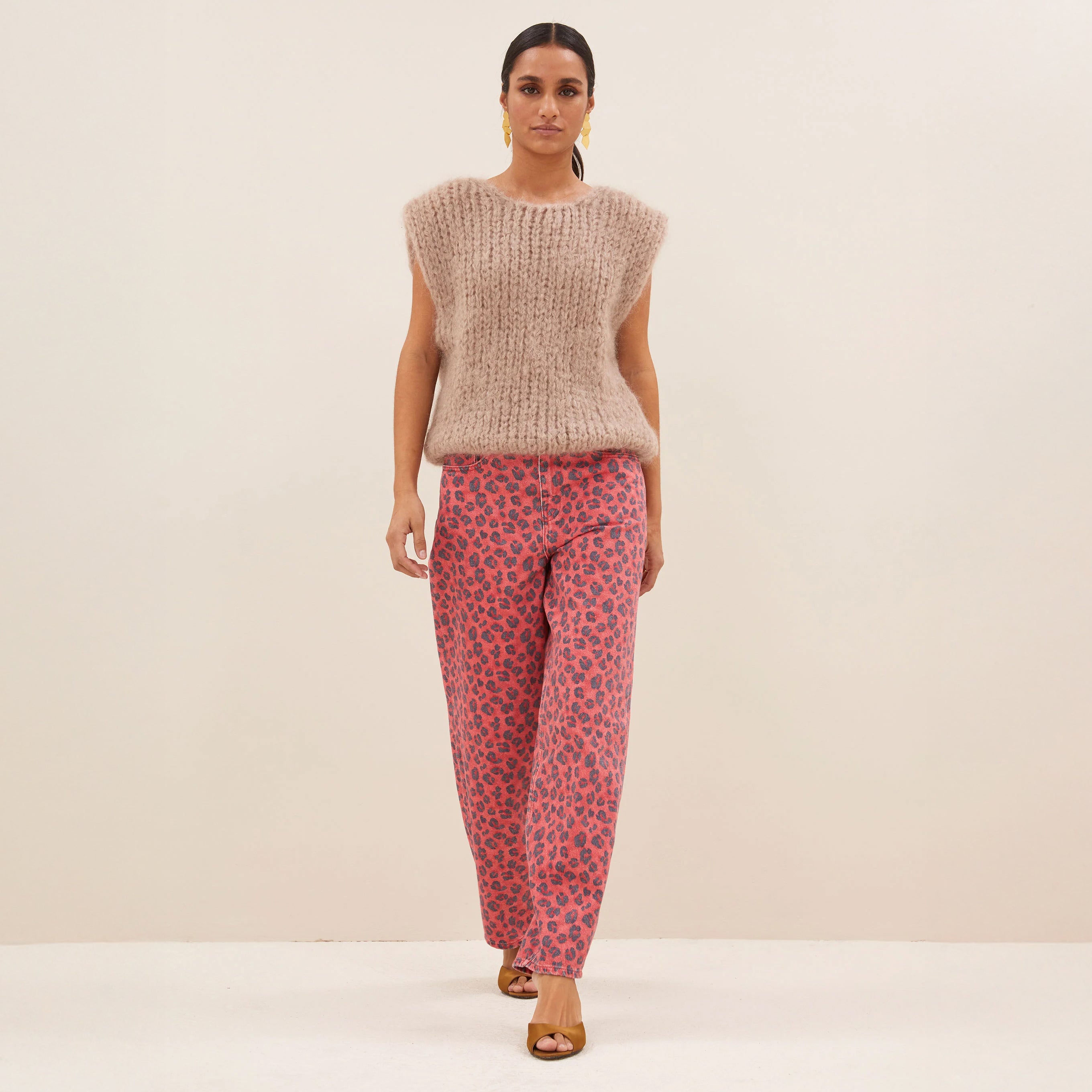 Cheetah Jean - Red