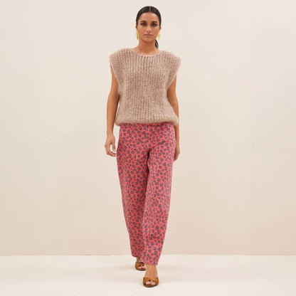 Cheetah Jean - Red