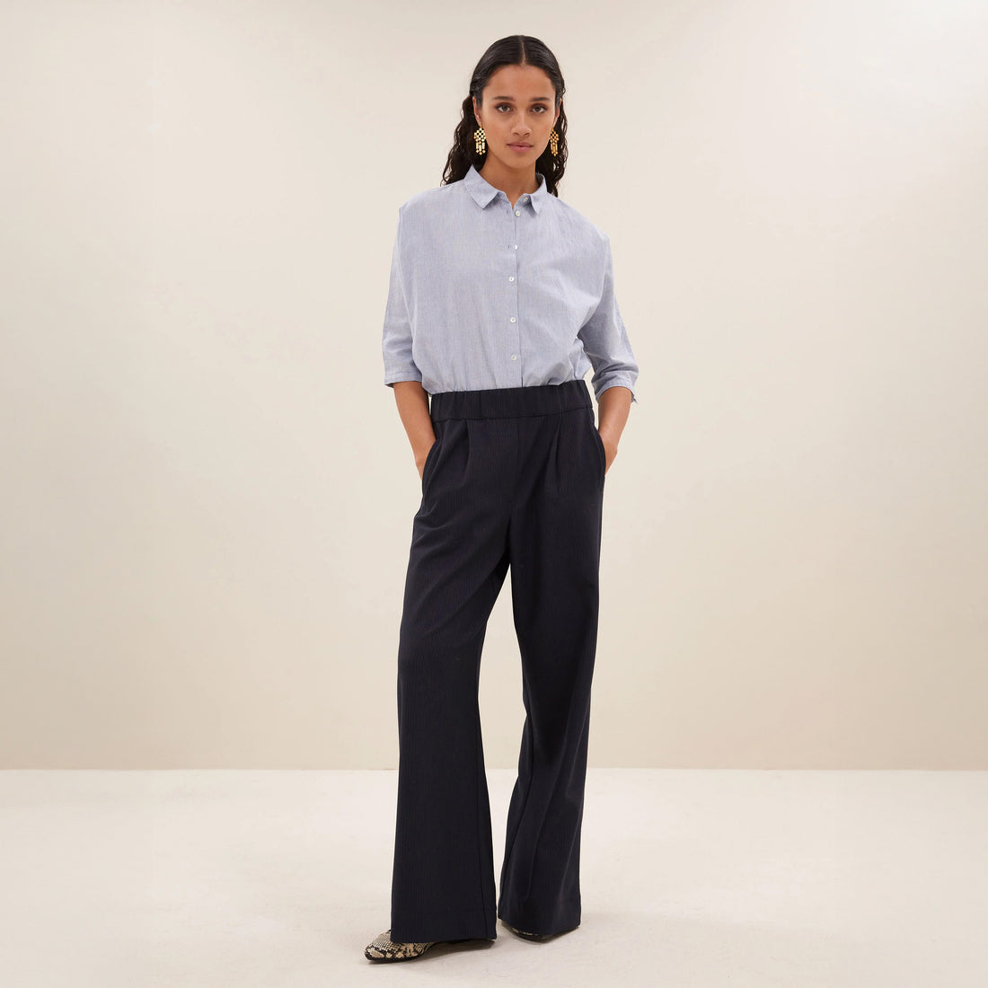 Benji Copper Stripe Pants - Copper Stripe