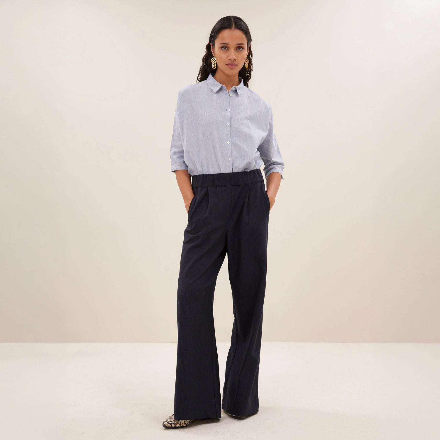 Benji Copper Stripe Pants - Copper Stripe