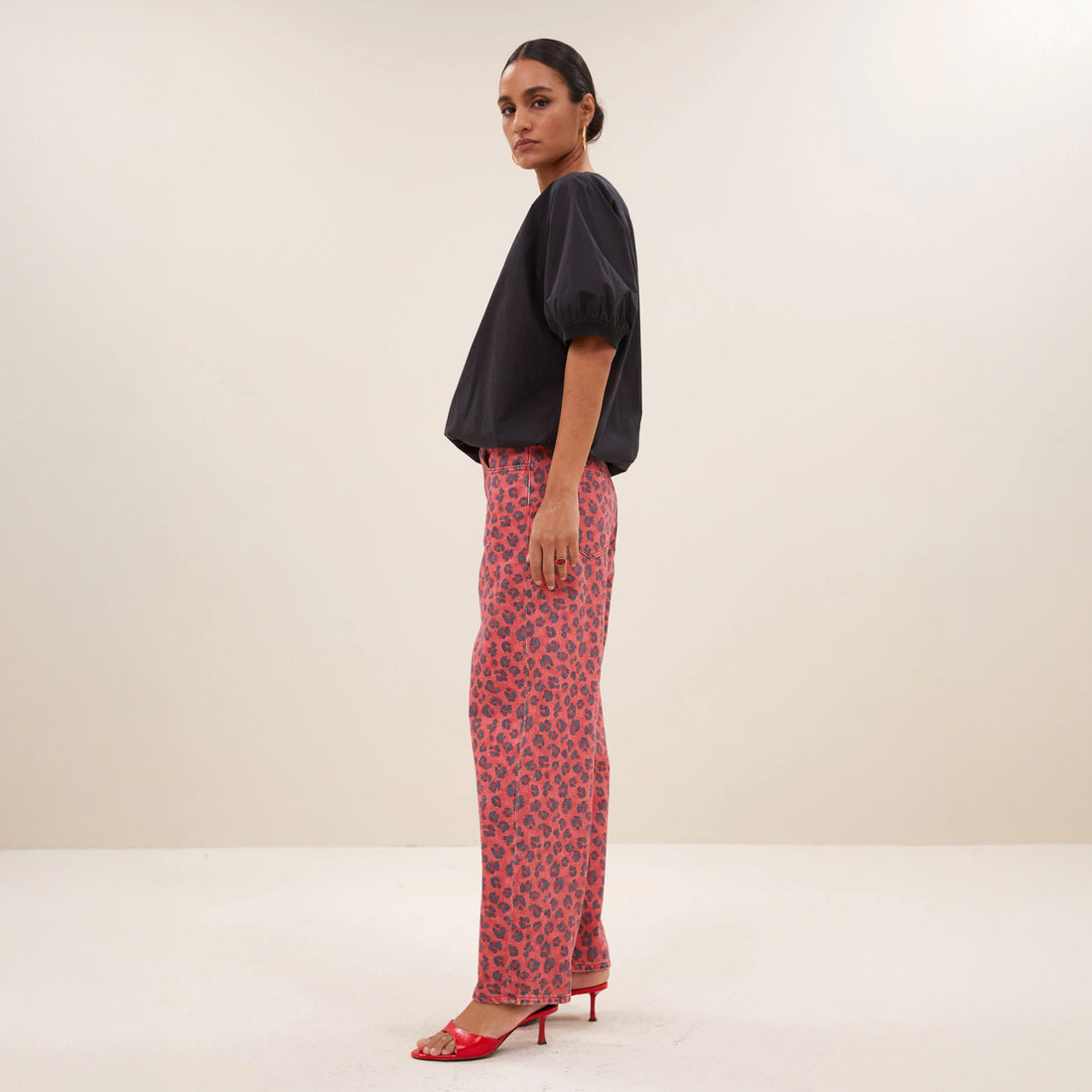 Cheetah Jean - Red