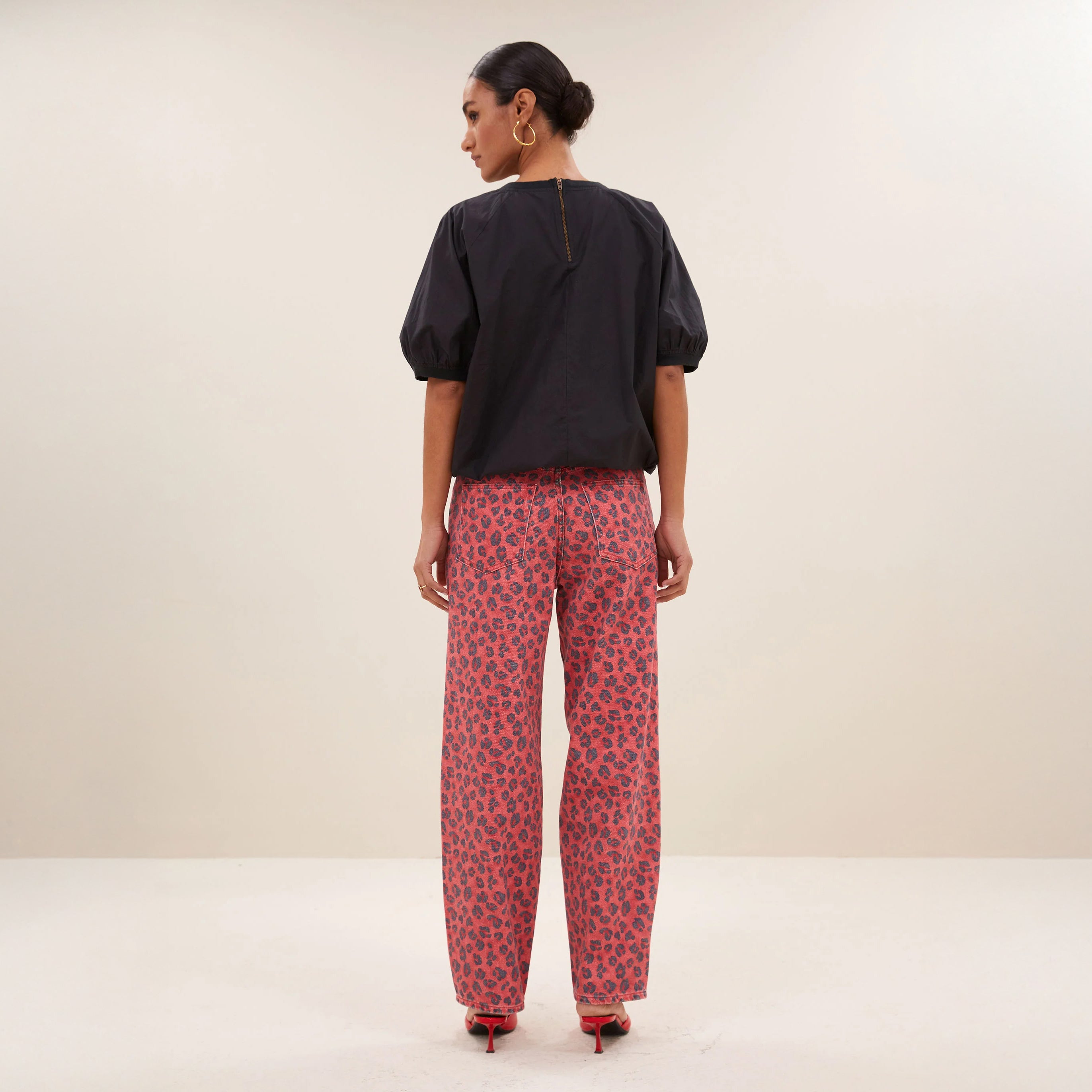 Cheetah Jean - Red
