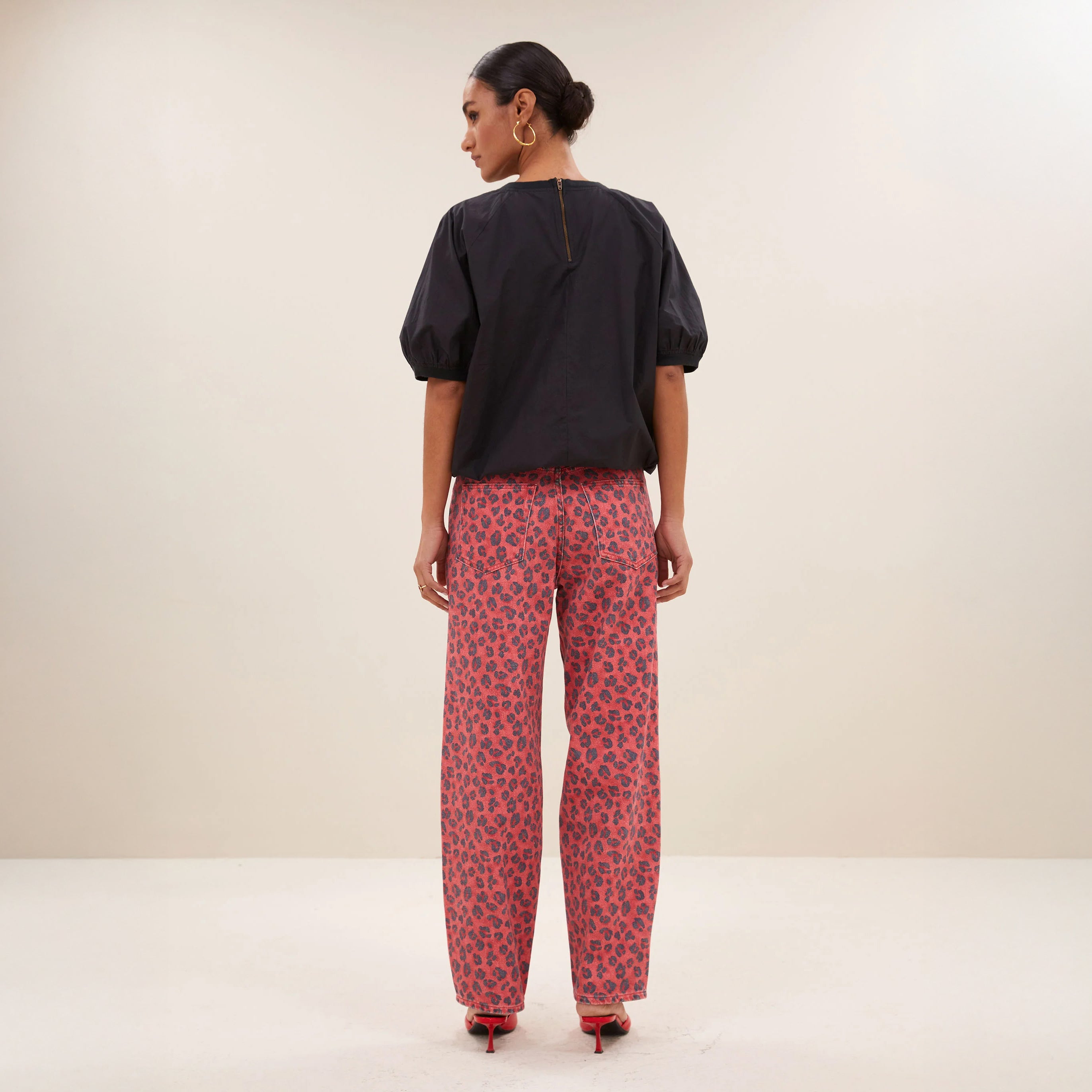 Cheetah Jean - Red