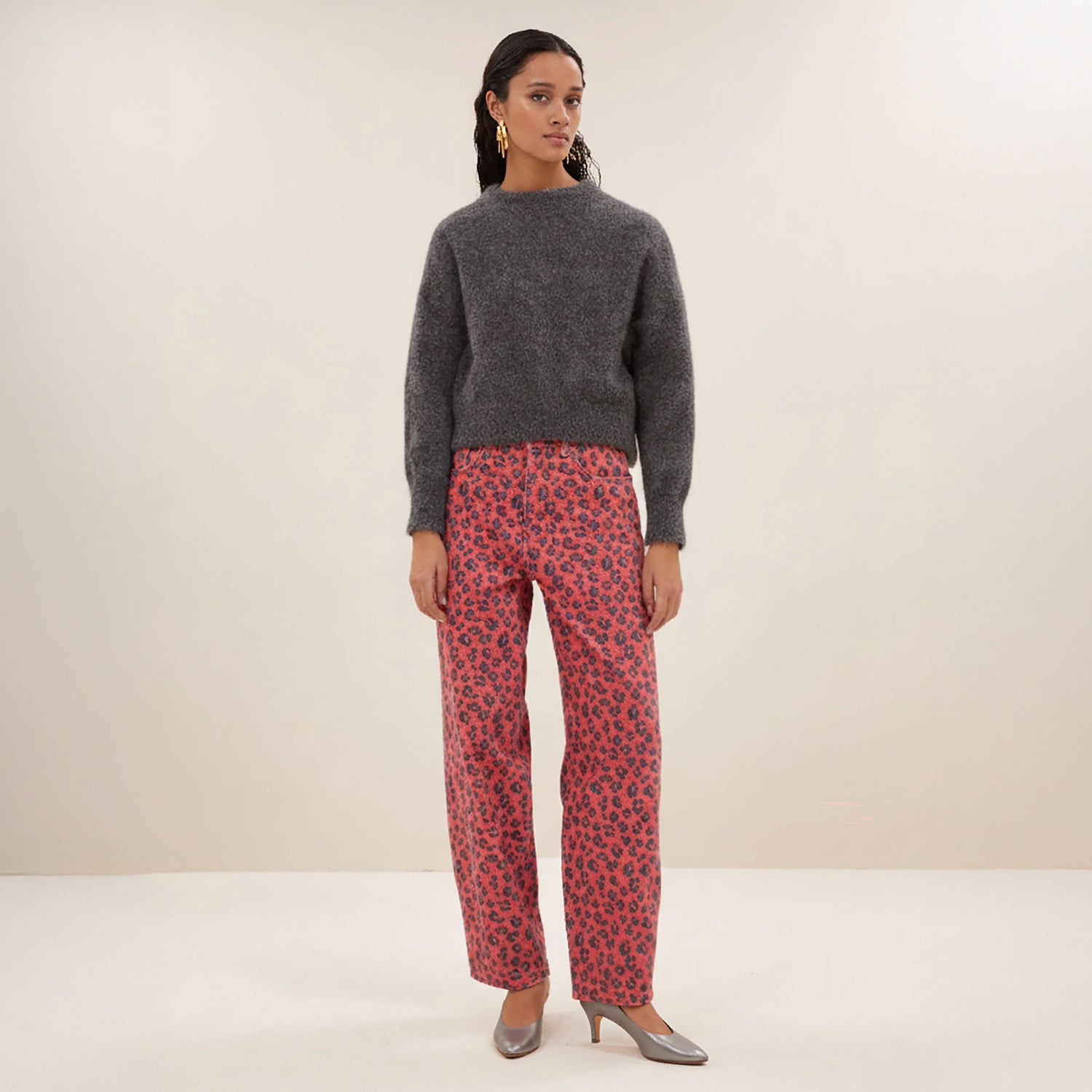 Cheetah Jean - Red