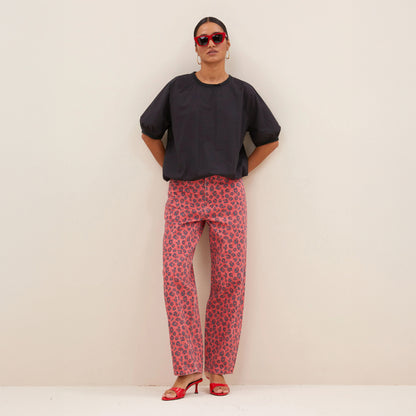 Cheetah Jean - Red