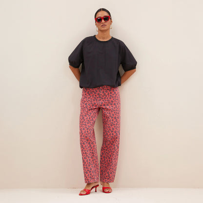 Cheetah Jean - Red