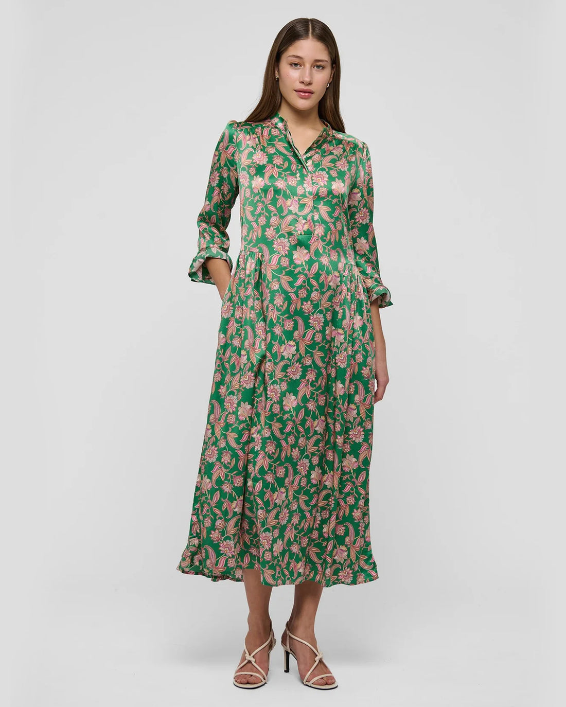 Rosanna Dress - Paisley Green