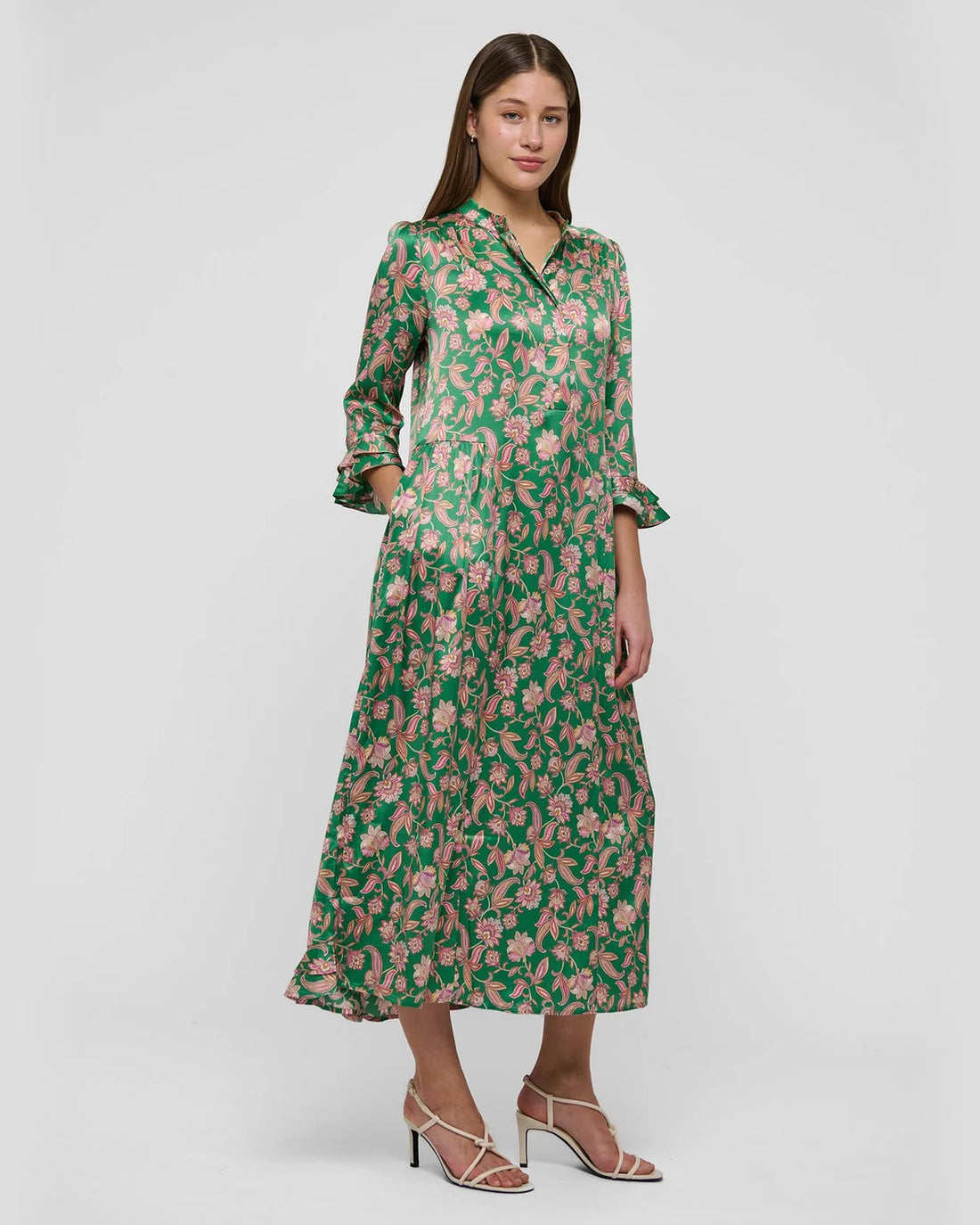 Rosanna Dress - Paisley Green