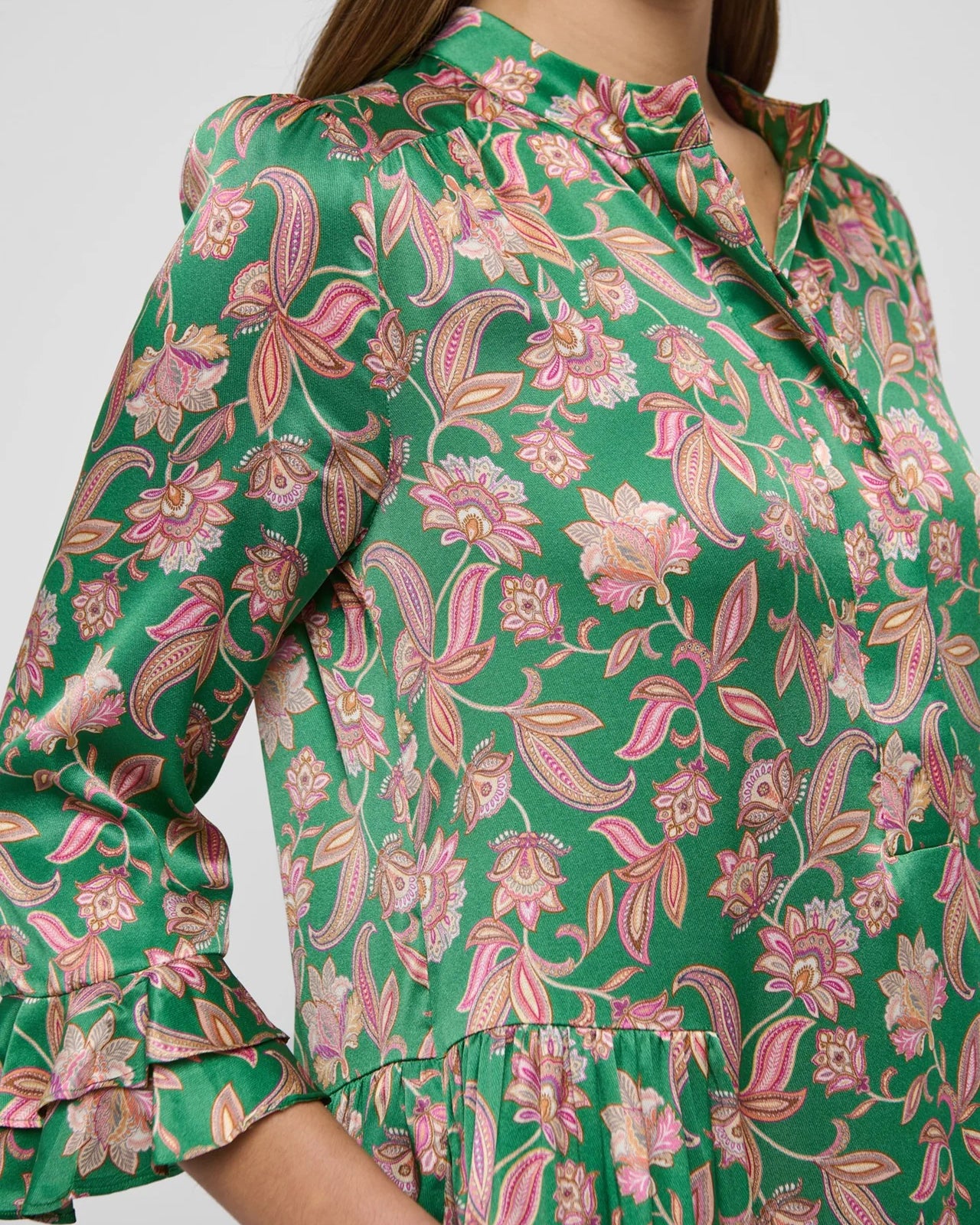 Rosanna Dress - Paisley Green