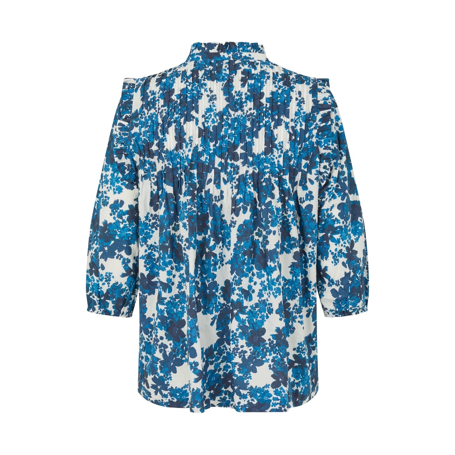Line Blouse With Ruffles - Floret Space