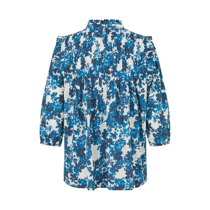Line Blouse With Ruffles - Floret Space