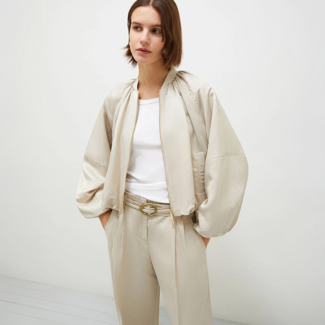 Gilda Bomber Jacket - Sand