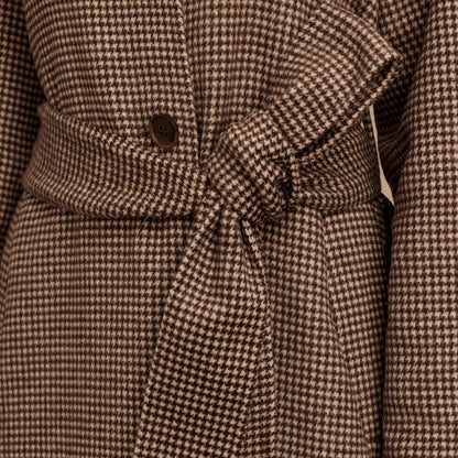 Tomlinson Belted Long Coat - Deep Taupe / Sandshell Micro Puppyt