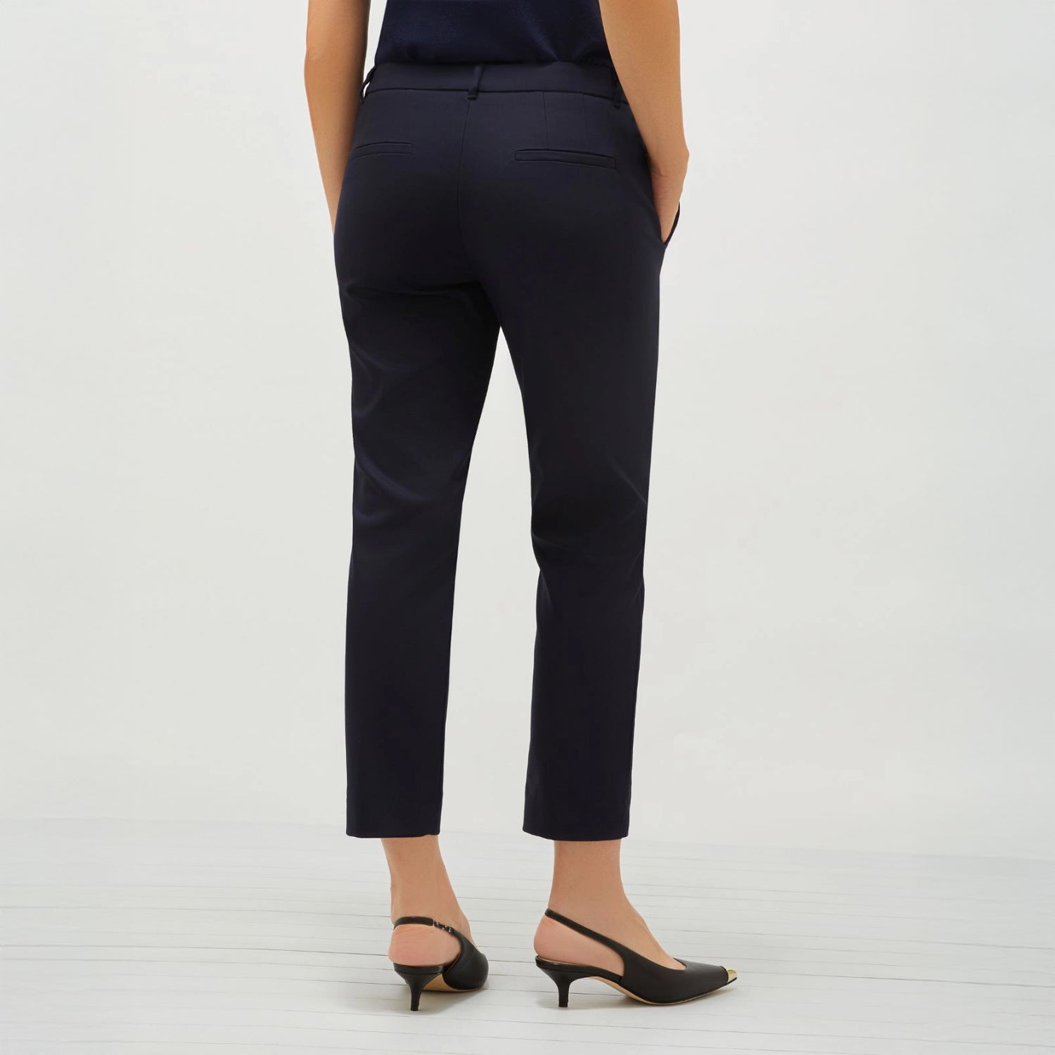 Miele Stretch Crop Trouser - Navy