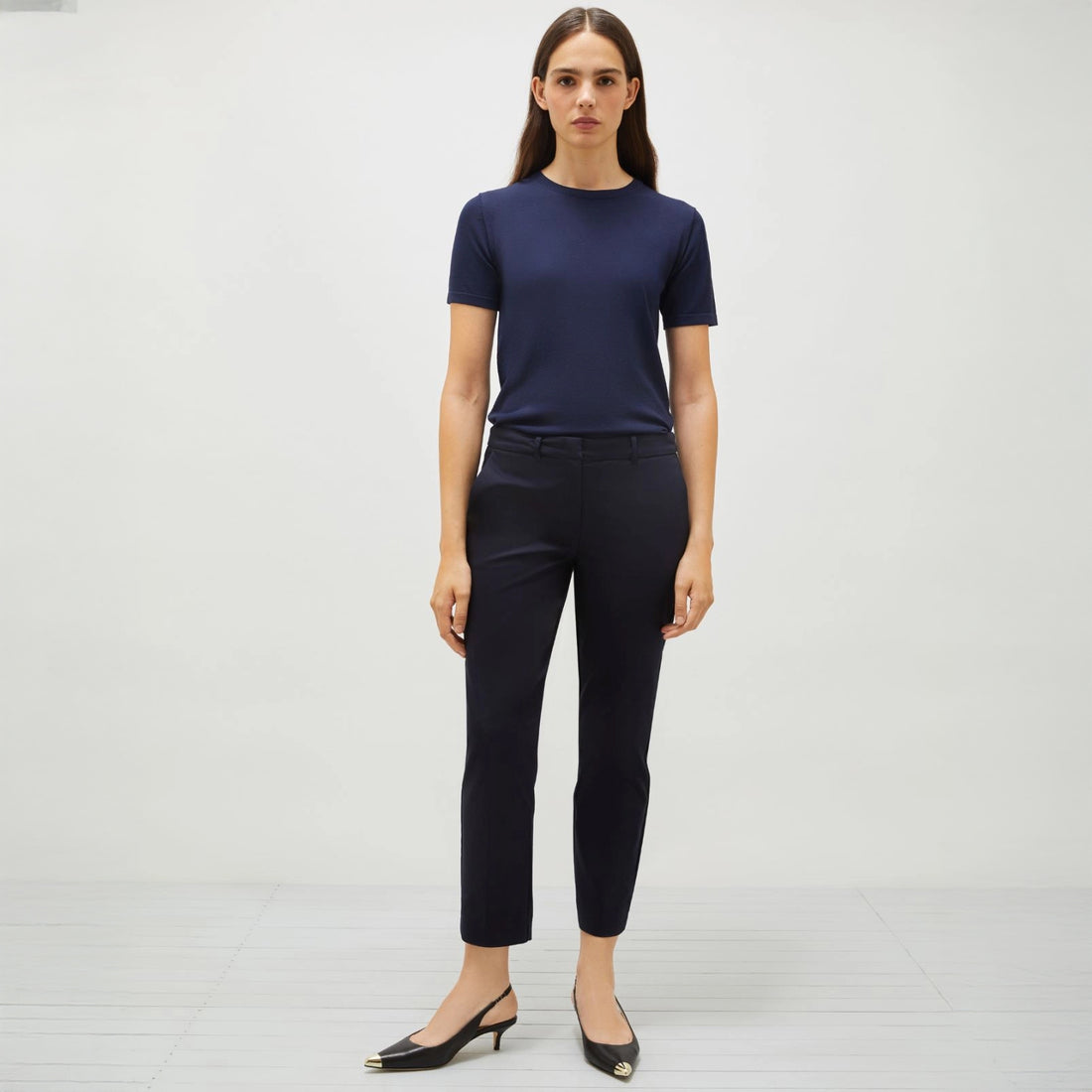 Miele Stretch Crop Trouser - Navy