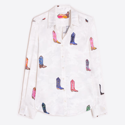 Gaby Cowboy Shirt - White Multi