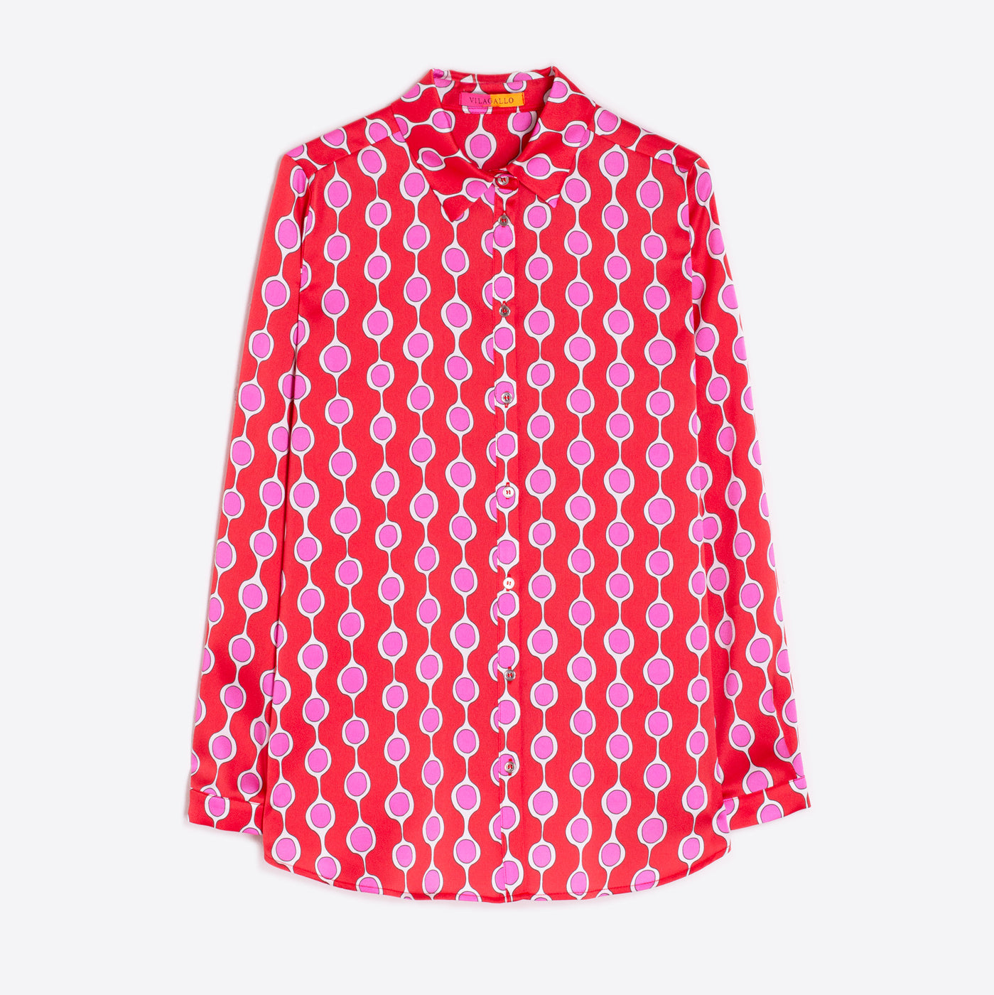 Anastacia Spot Shirt - Red/Pink