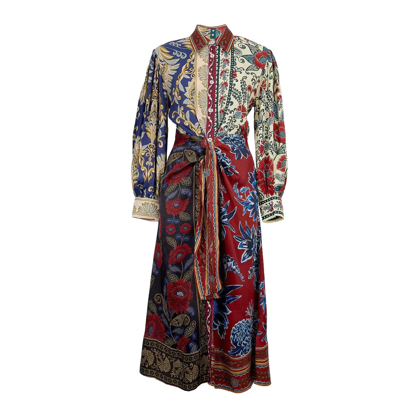 Winter Mix Midi Dress - Navy Winter Mix