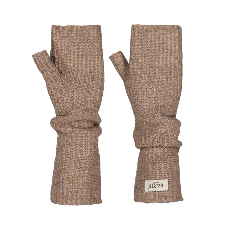 Darty Fingerless Gloves - Light Brown