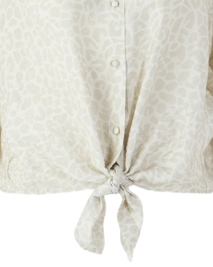 White Ruffle Sleeve Top - White