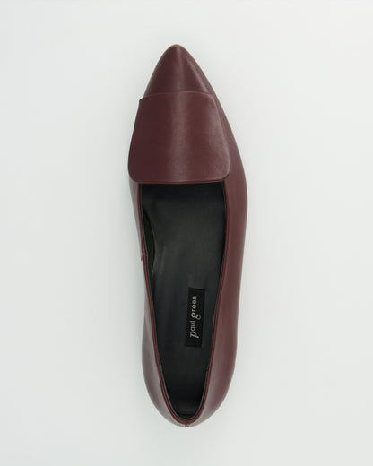 Pointed Slip On Loafer - Red