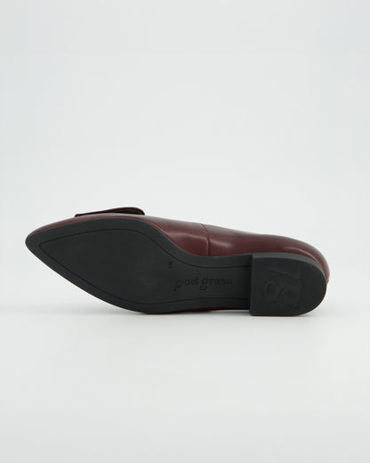 Pointed Slip On Loafer - Red