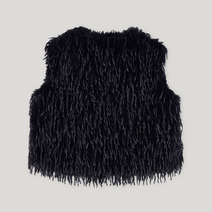Feather Effect Gilet - Dark Blue