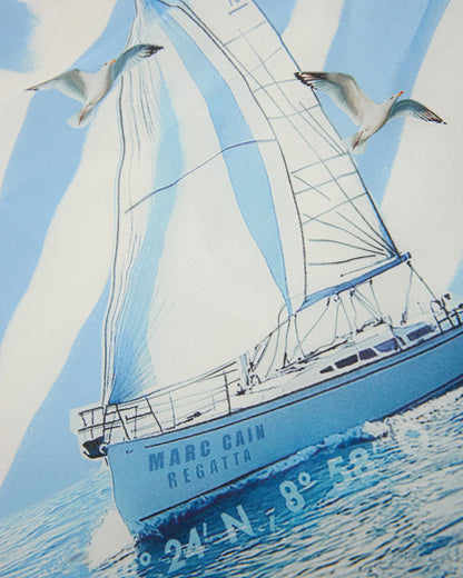 Nautical Scarf - Blue