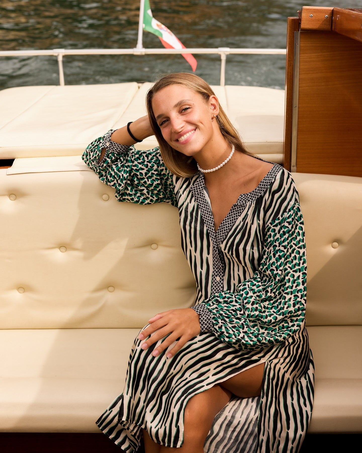 Hanna Placket Dress - Tropical Safari