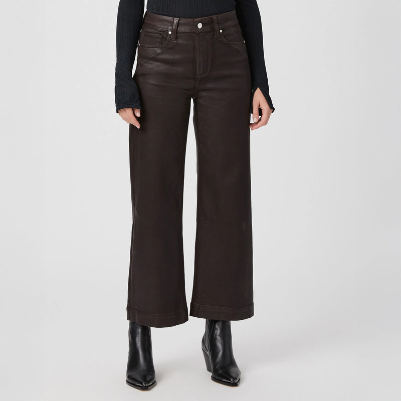 Anessa Ankle Wide Leg - Chicory Coffee Luxe Coating