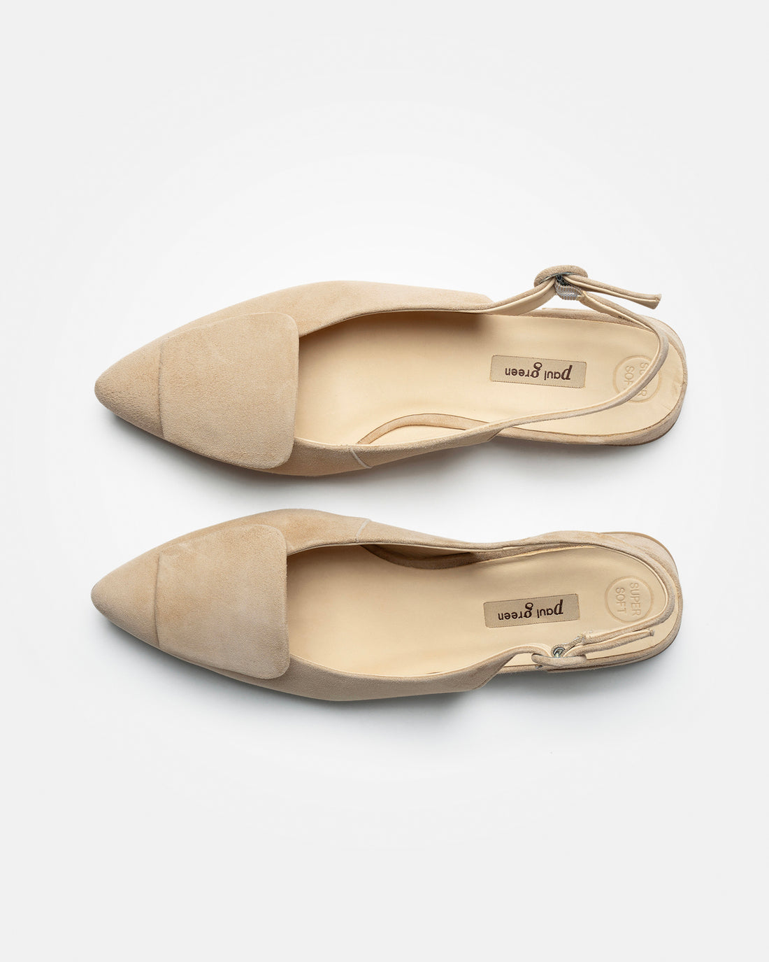 Pointed Sling Back - Beige