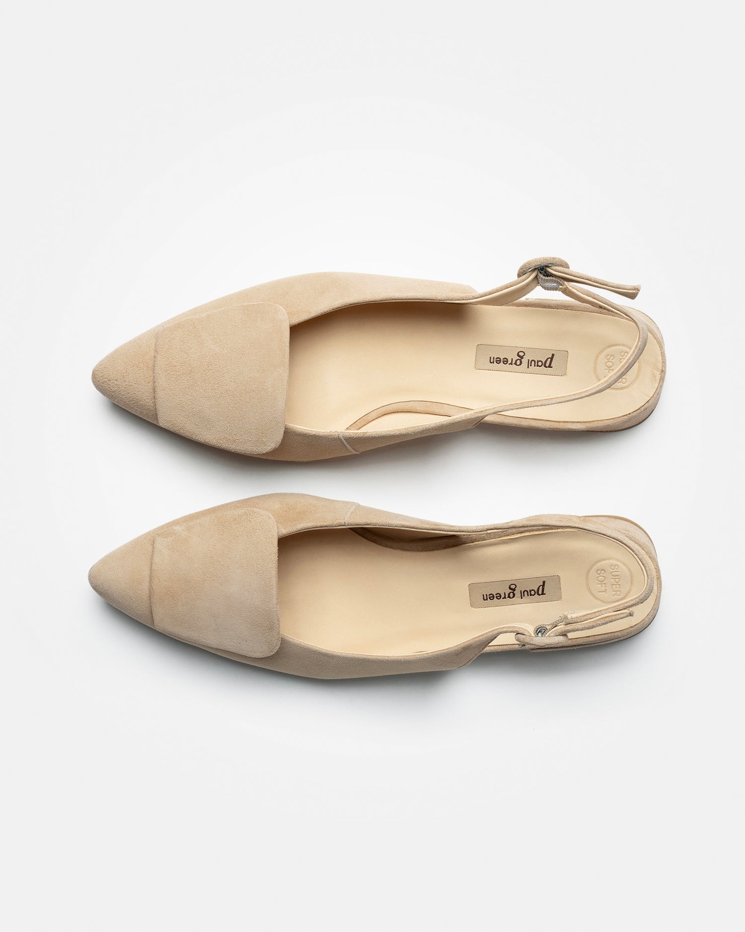 Pointed Sling Back - Beige