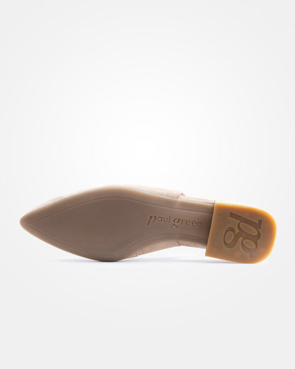 Pointed Sling Back - Beige
