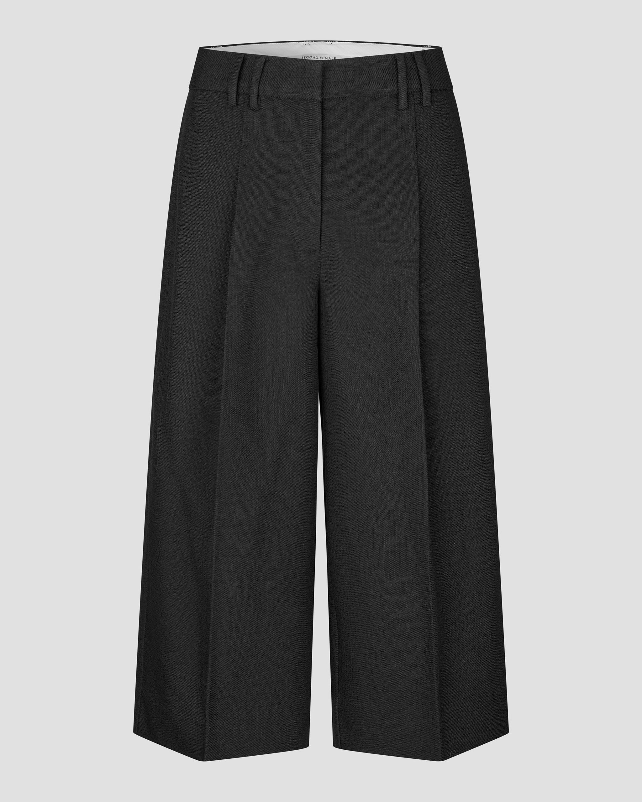 Sella Cropped Trousers - Black