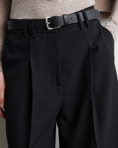 Sella Cropped Trousers - Black