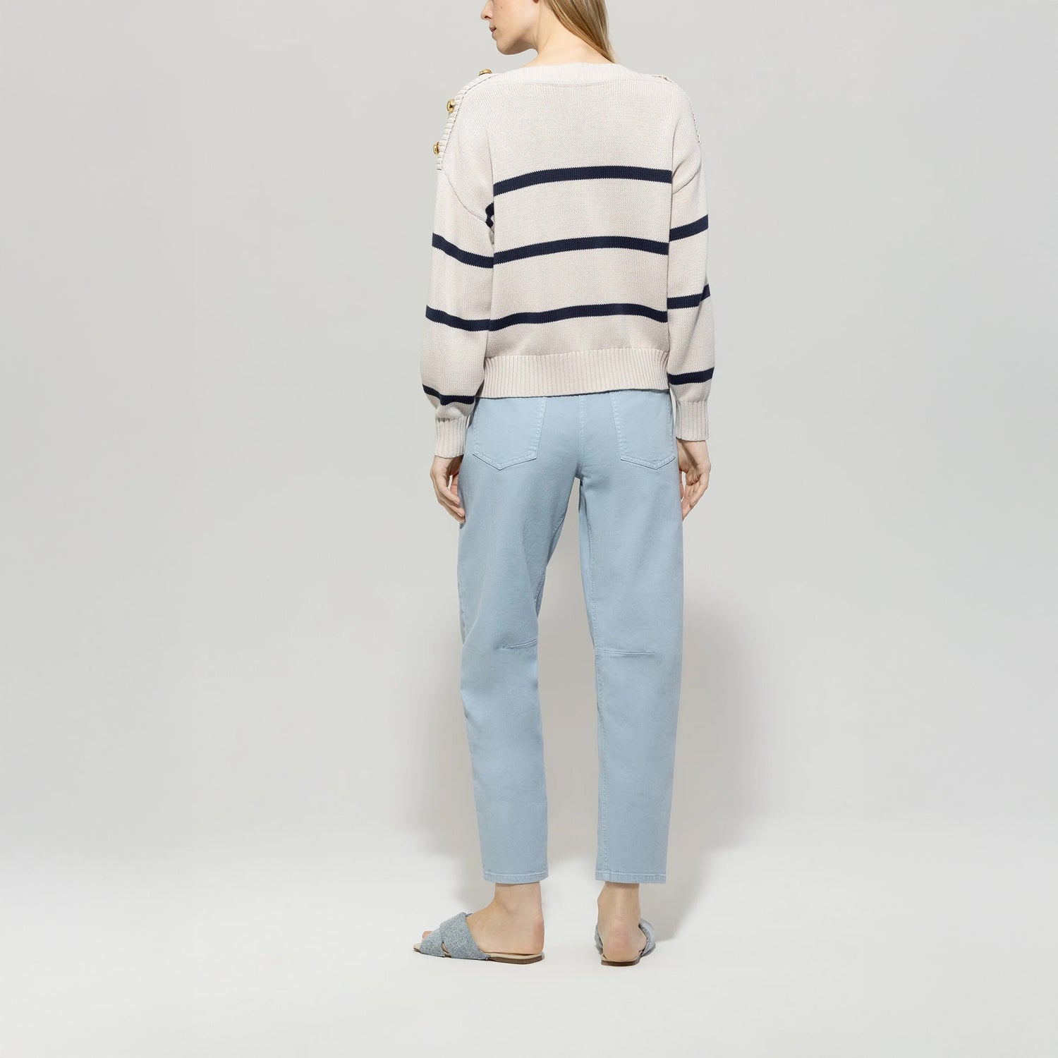 Barrel Leg Jean - Jeans Blue