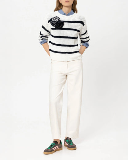 Authentic Barrel Leg Jean - Cream