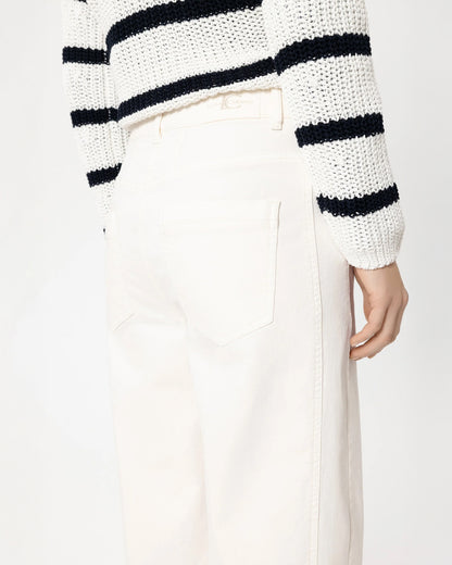 Authentic Barrel Leg Jean - Cream