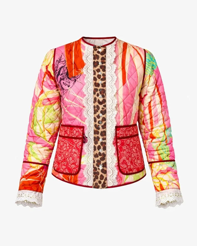 Pink Dallas Reversible Jacket - Multi